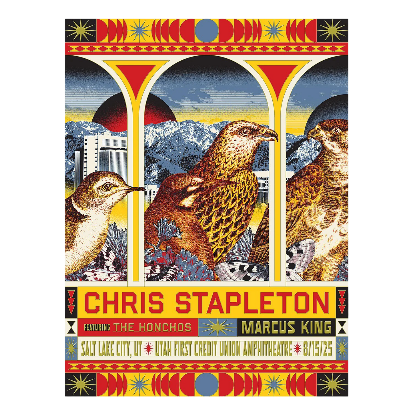 Chris Stapleton Show Poster  Salt Lake City, UT  08/15/2025