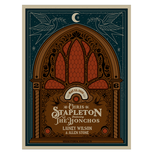 Chris Stapleton Show Poster Nashville Poster 05/23/2026