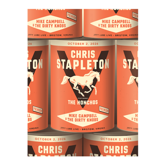Chris Stapleton Show Poster - Bristow, VA - 10/02/2026