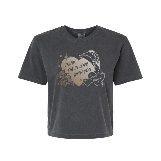 "Think I'm In Love With You" Women's Boxy Tee