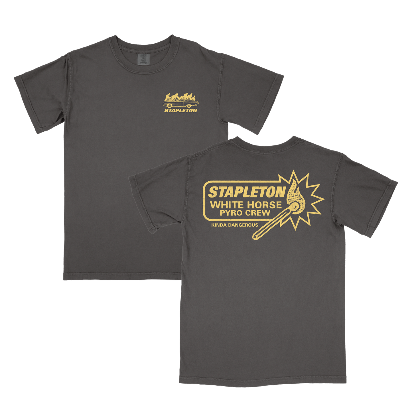 White Horse Pyro Crew Pepper Tee