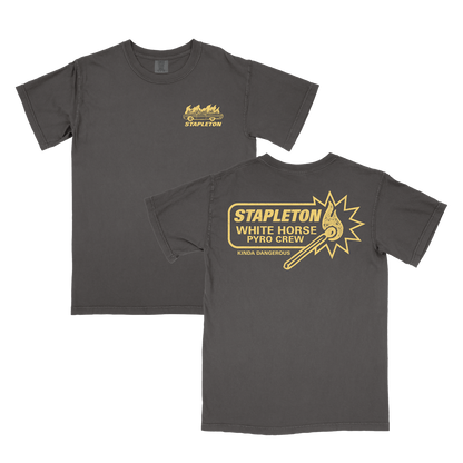 White Horse Pyro Crew Pepper Tee