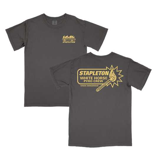 White Horse Pyro Crew Pepper Tee